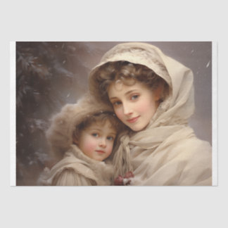 Papel De Seda Mãe e Filho Vitorianos