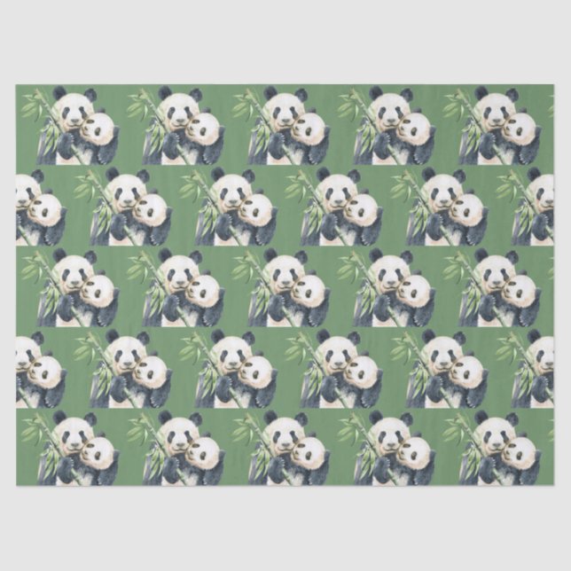 Papel De Seda Mãe E Pântano Bamboo Bonitos (Frente )