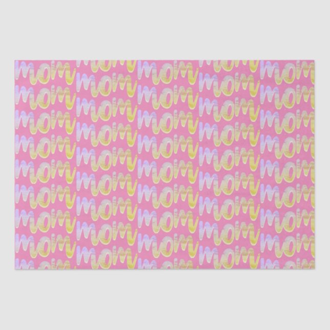 Papel De Seda Mãe por toda a Impressão (Frente )