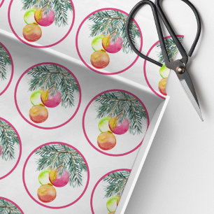 Papel De Seda Magenta com Única Cor de Água do Natal