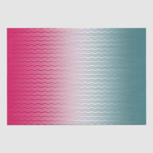 Papel De Seda Magenta e Teal