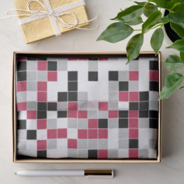 Papel De Seda Magenta Geométrico Divertido Moderno