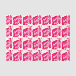 Papel De Seda Magenta Zebras