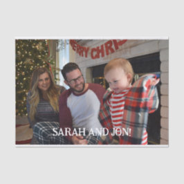 Papel De Seda Magia de Natal com a sua fotografia