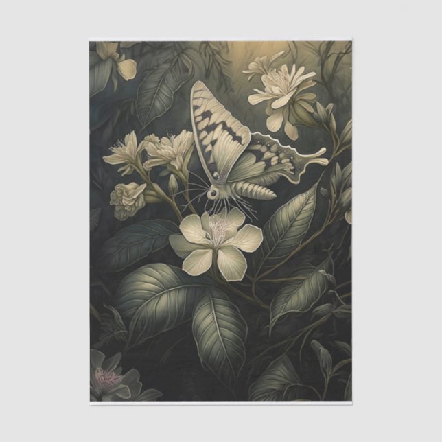 Papel De Seda Magia de Oleandro, Mariposa no Crepúsculo (Frente )