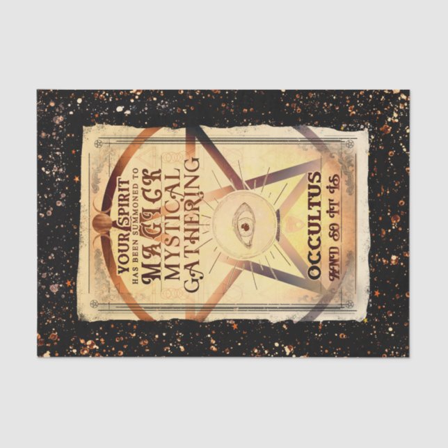 Papel De Seda Magick Mystical Gathering Fortune Teller Party (Frente )