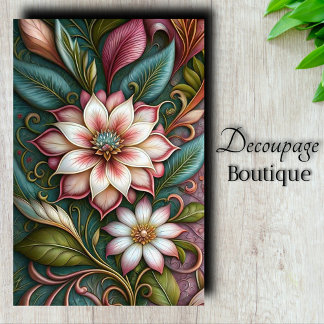 Papel De Seda Magnolia Nouveau Art Decoupage