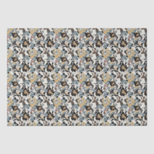 Papel De Seda Magnolia Padrão Floral