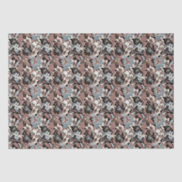 Papel De Seda Magnolia Padrão Floral