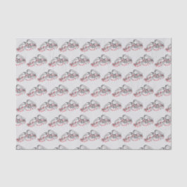 Papel De Seda Maine Chickadee Bird Feriado de inverno Neve