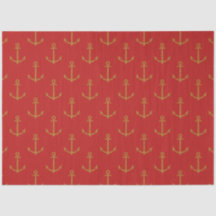 Mais Vermelho e Azul-Marinho Série Náutica Design