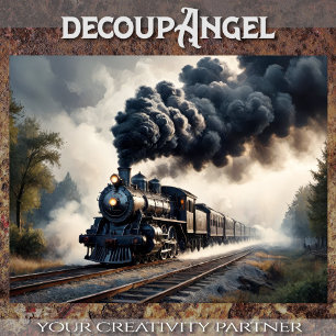 Papel De Seda Majestade do Cavalo de Ferro - Decoupage _