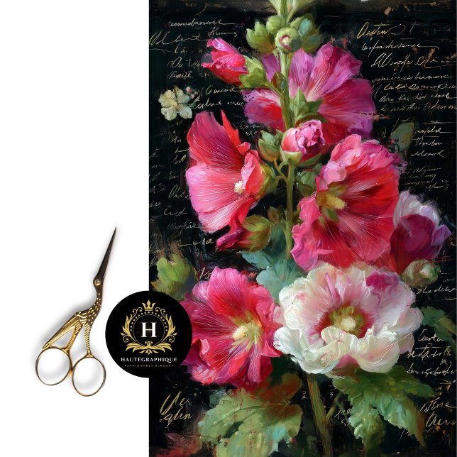 Papel De Seda Malva Decoupage Rosa e Branco (Transform a Dresser into a Floral Showpiece.)