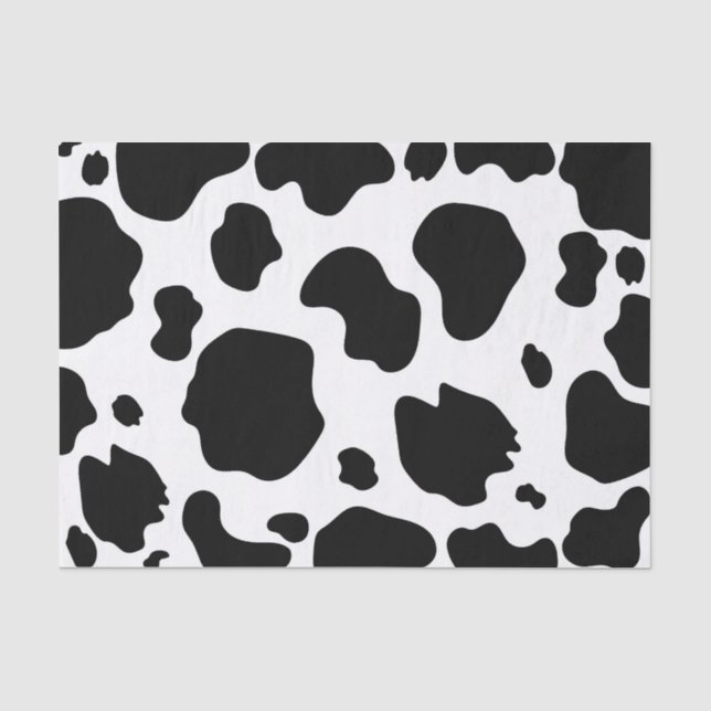 Papel De Seda Manchas de Vaca de L leite Convite de Impressão Pr (Frente )