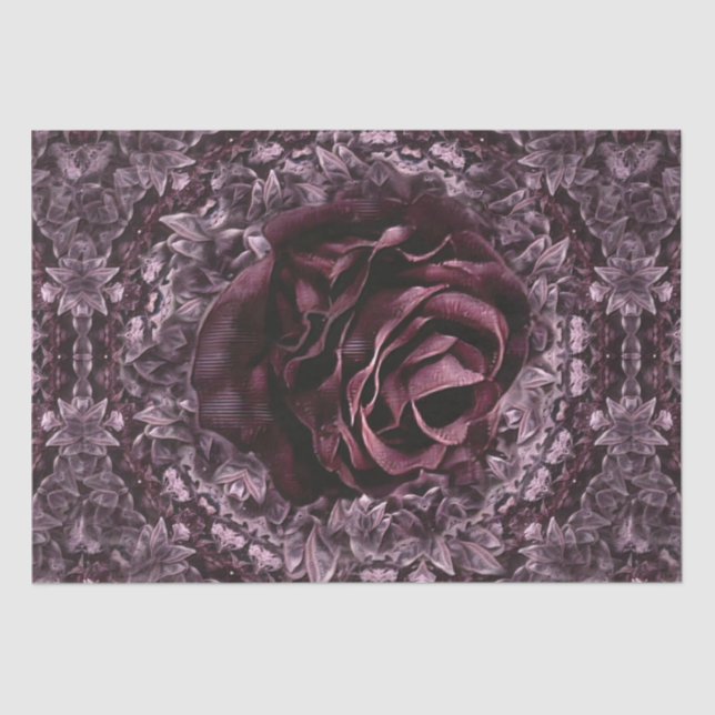 Papel De Seda Mandala de Rosa  (Frente )