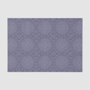 Papel De Seda Mandala intrincada azul & branca bonita Talavera