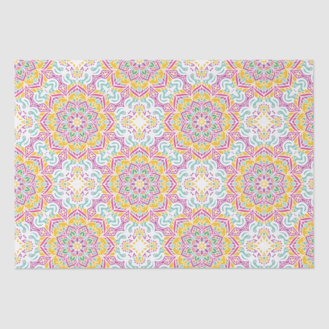 Papel De Seda Mandala Pattern (Frente )