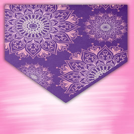Papel De Seda Mandala rosa bonito em roxo |