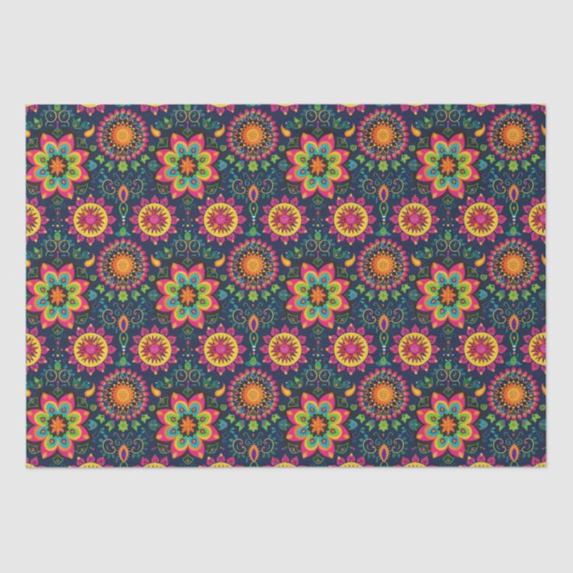 Papel De Seda Mandalas Diwali (Frente )