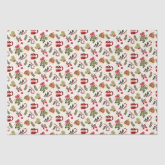 Papel De Seda Manhã de Natal com cacau e marshmallows