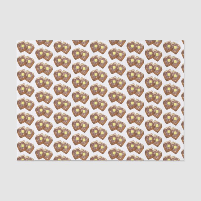 Papel De Seda Manteiga de torrada francesa e Comida de café da m (Frente )