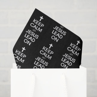 Papel De Seda Mantenha-Se Calmo, Deixe Jesus Seguir-Se - Religiã