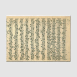 Papel De Seda Manuscrito de Bach Chaconne para o violino de solo