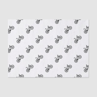 Papel De Seda Mão simples bicicleta tirada em preto e branco