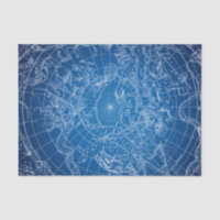 Mapa Astroógico Branco e Azul