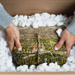 Papel De Seda Mapa da Vintage do Central Park, Nova Iorque, 1873