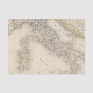 Papel De Seda Mapa de Italia