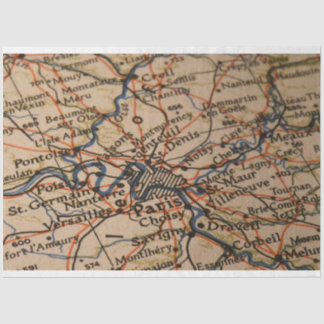 Papel De Seda Mapa de Paris