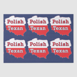 Papel De Seda Mapa de Polônia de Textos Poloneses