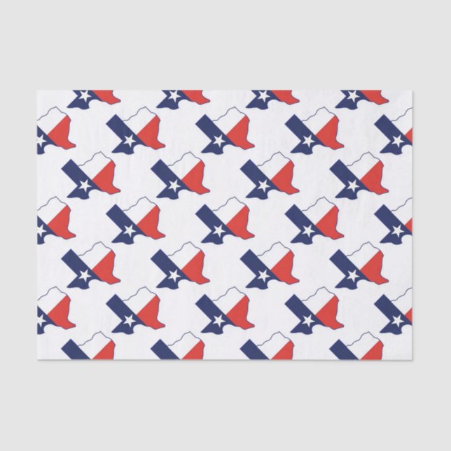 PAPEL DE SEDA MAPA DE TEXAS (Frente )