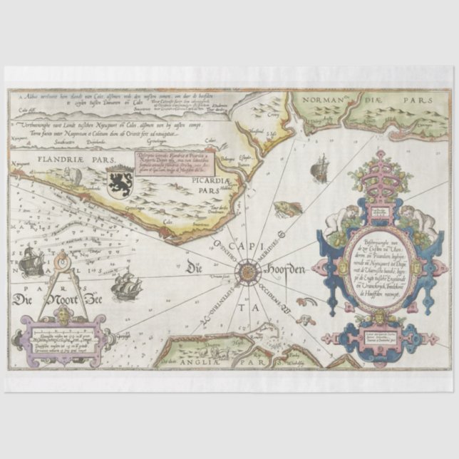 Papel De Seda Mapa Decorativo do Documento Mundial de Dissociaçã (Frente )