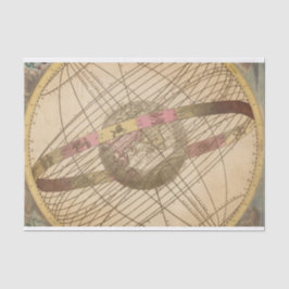 Papel De Seda Mapa estelar retrô vintage símbolos de astrologia 