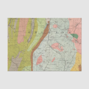 Papel De Seda Mapa Geological de New Hampshire 3