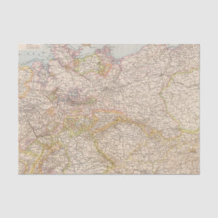 Papel De Seda Mapa político de Alemanha