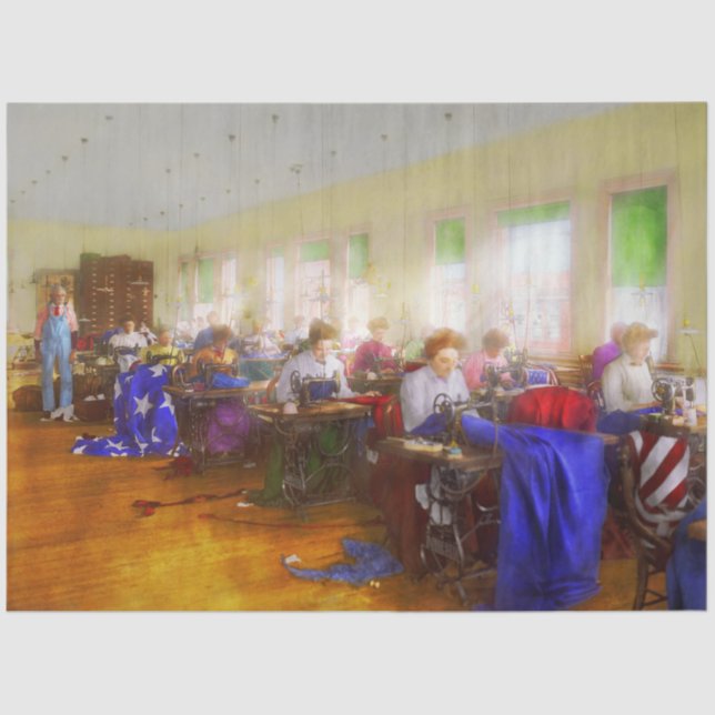 Papel De Seda Máquina de costura - Sinalizador - Tecido da liber (Frente )