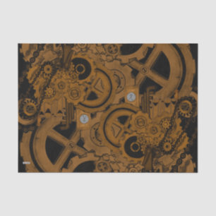 Papel De Seda Máquina de vapor (cobre)