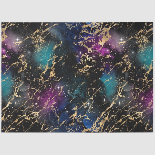 Papel De Seda Marble Galaxy Series Design 13 (Frente )
