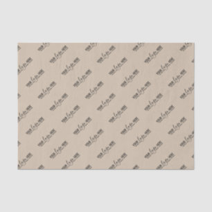 Papel De Seda Marca de logotipo da empresa Personalizada Kraft B
