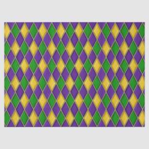 Papel De Seda Mardi Gras Diamantes Harlequin Impressão Patterno