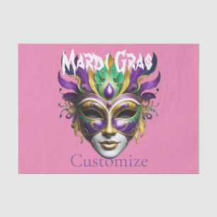 Papel De Seda Mardi Gras Mask Thunder_Cove