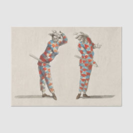 Papel De Seda Mardi Gras Vintage Harlequins