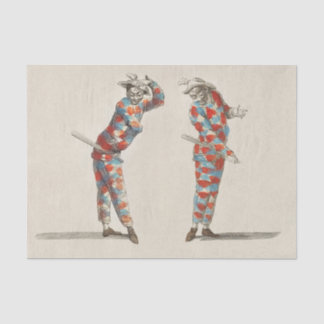 Papel De Seda Mardi Gras Vintage Harlequins
