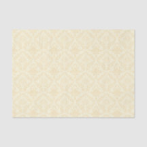 Marfim Creme Damasco Floral Elegante