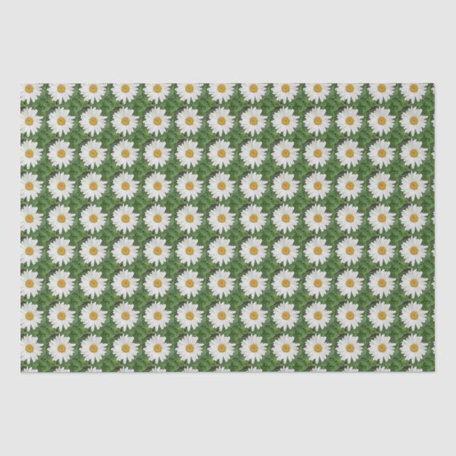Papel De Seda Margarida Branca (Frente )