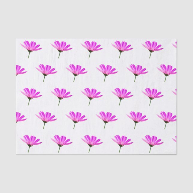 Papel De Seda Margarida Rosa  (Frente )