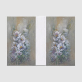 Papel De Seda Margaridas Brancas DBL